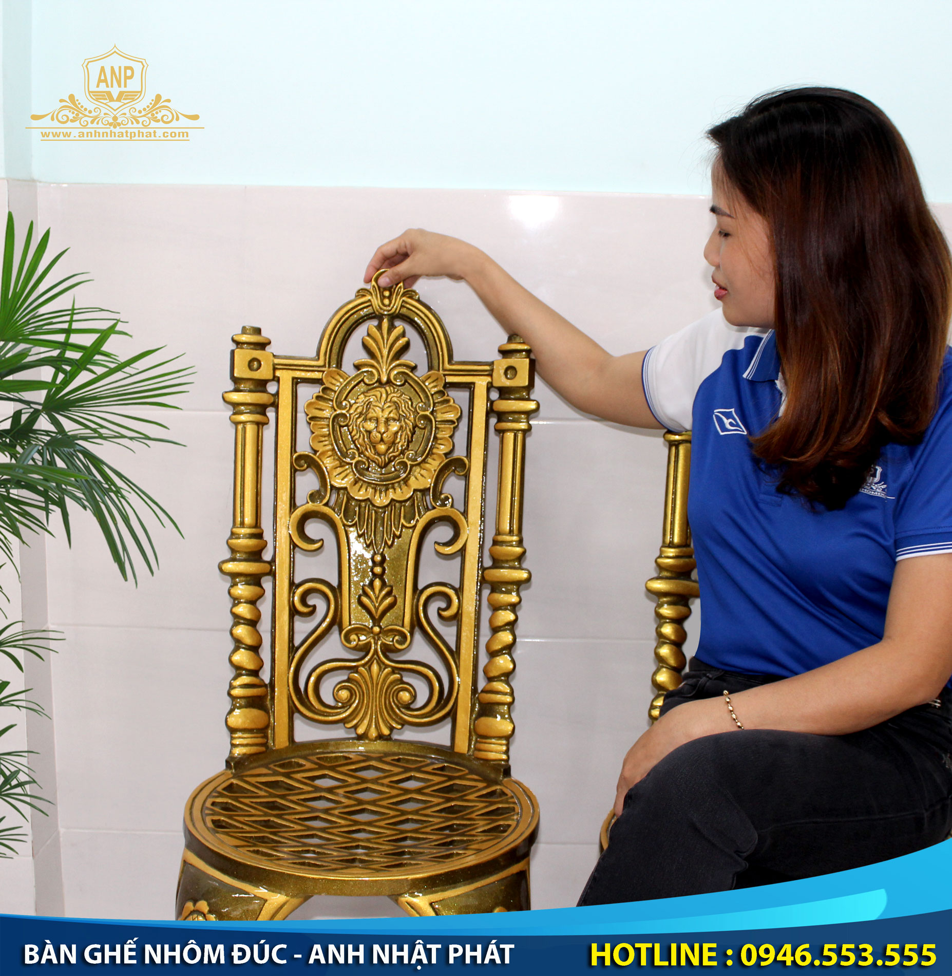 bàn ghế nhôm đúc