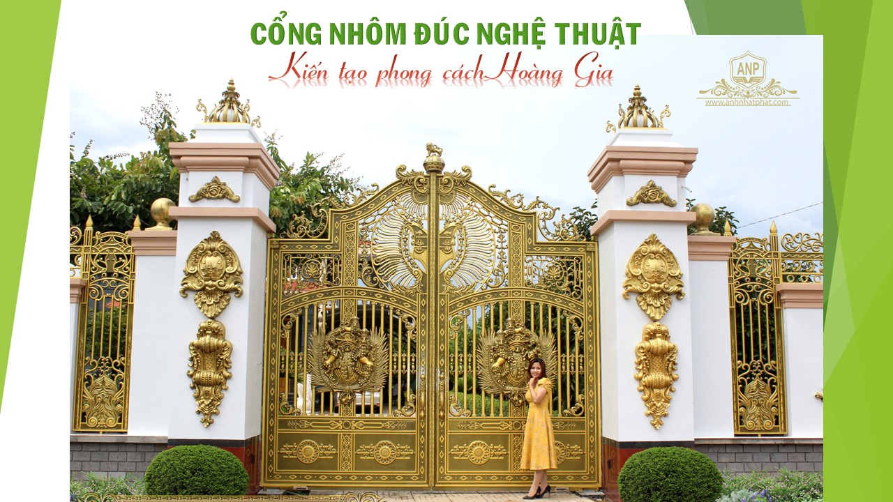 cổng nhôm đúc