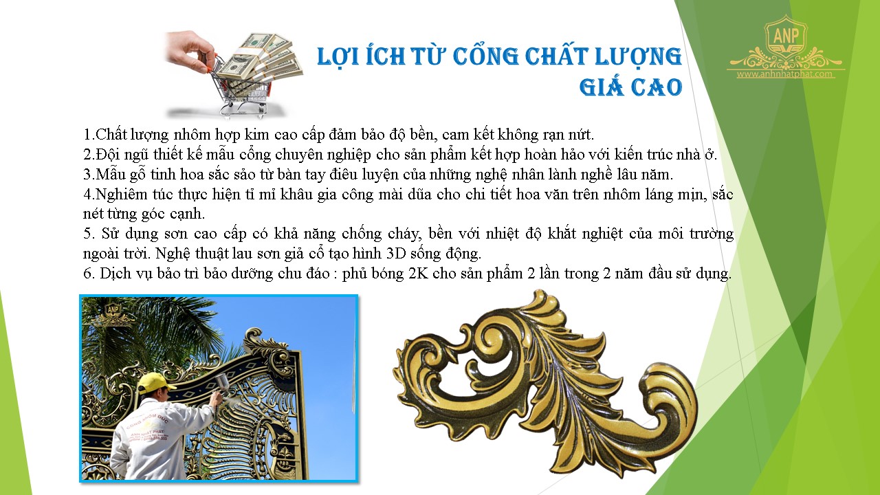 cổng nhôm đúc