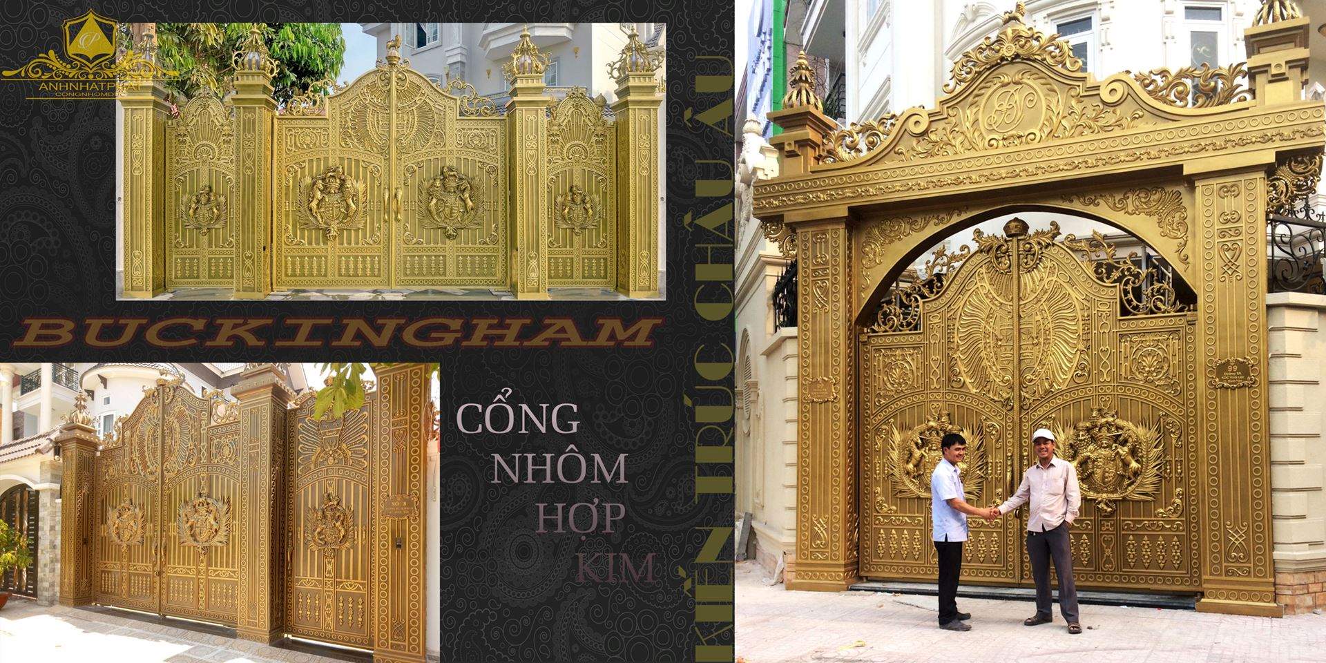 cổng nhôm đúc đẹp
