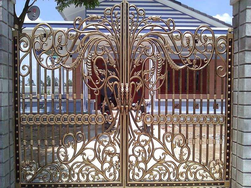 cổng nhôm đúc đẹp