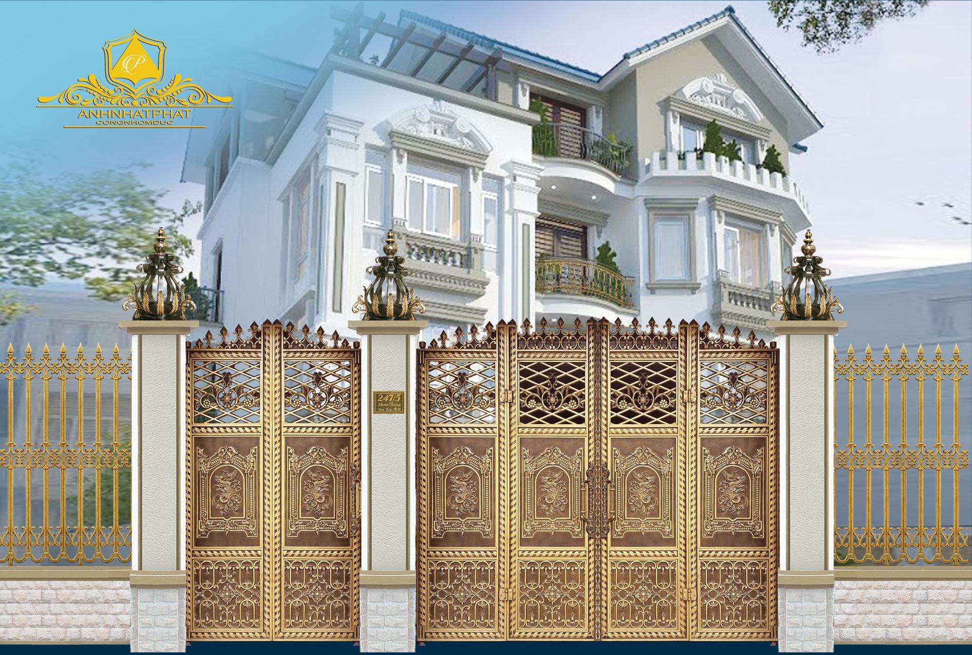 báo giá cổng nhôm đúc