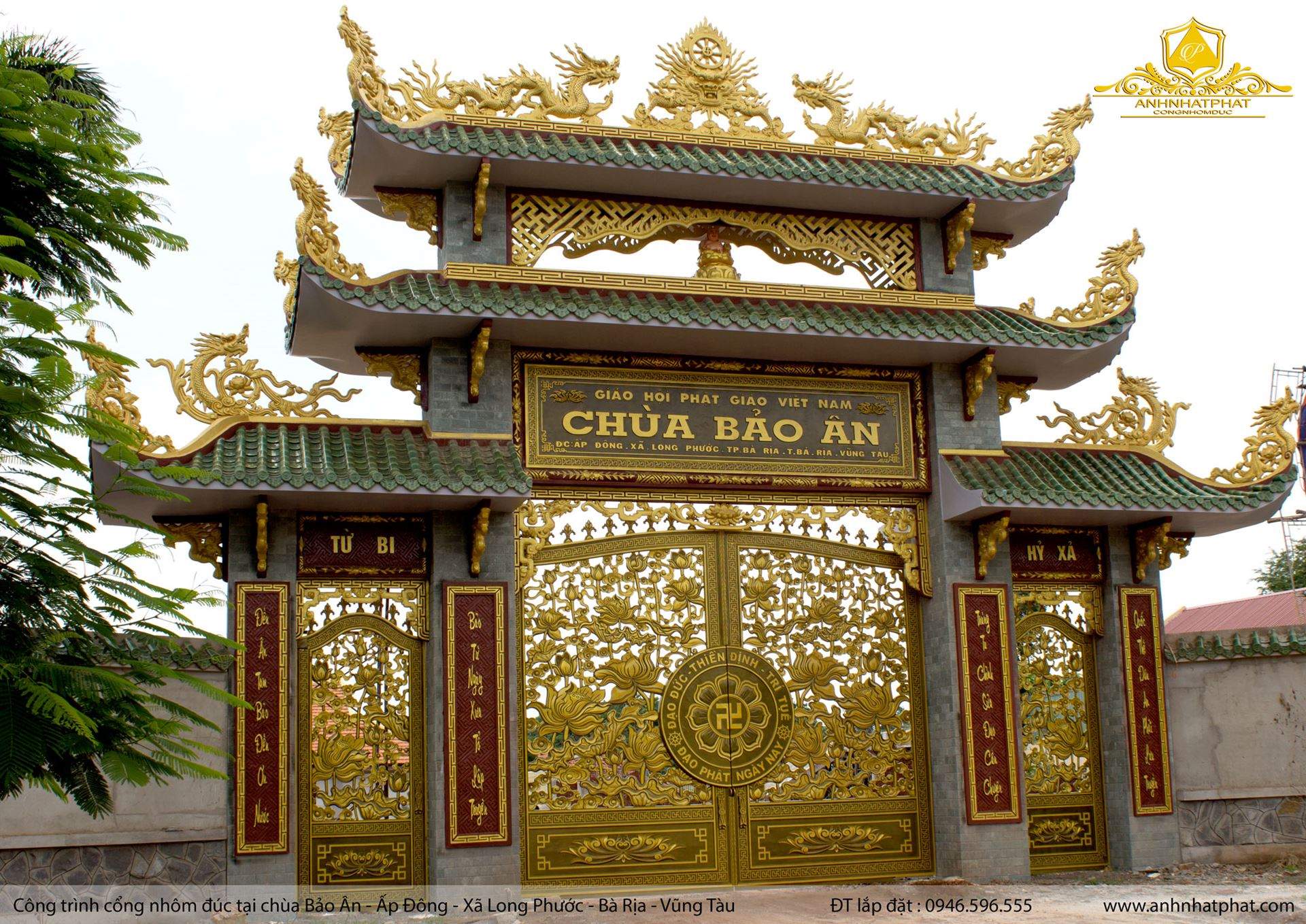 cổng nhôm đúc đẹp