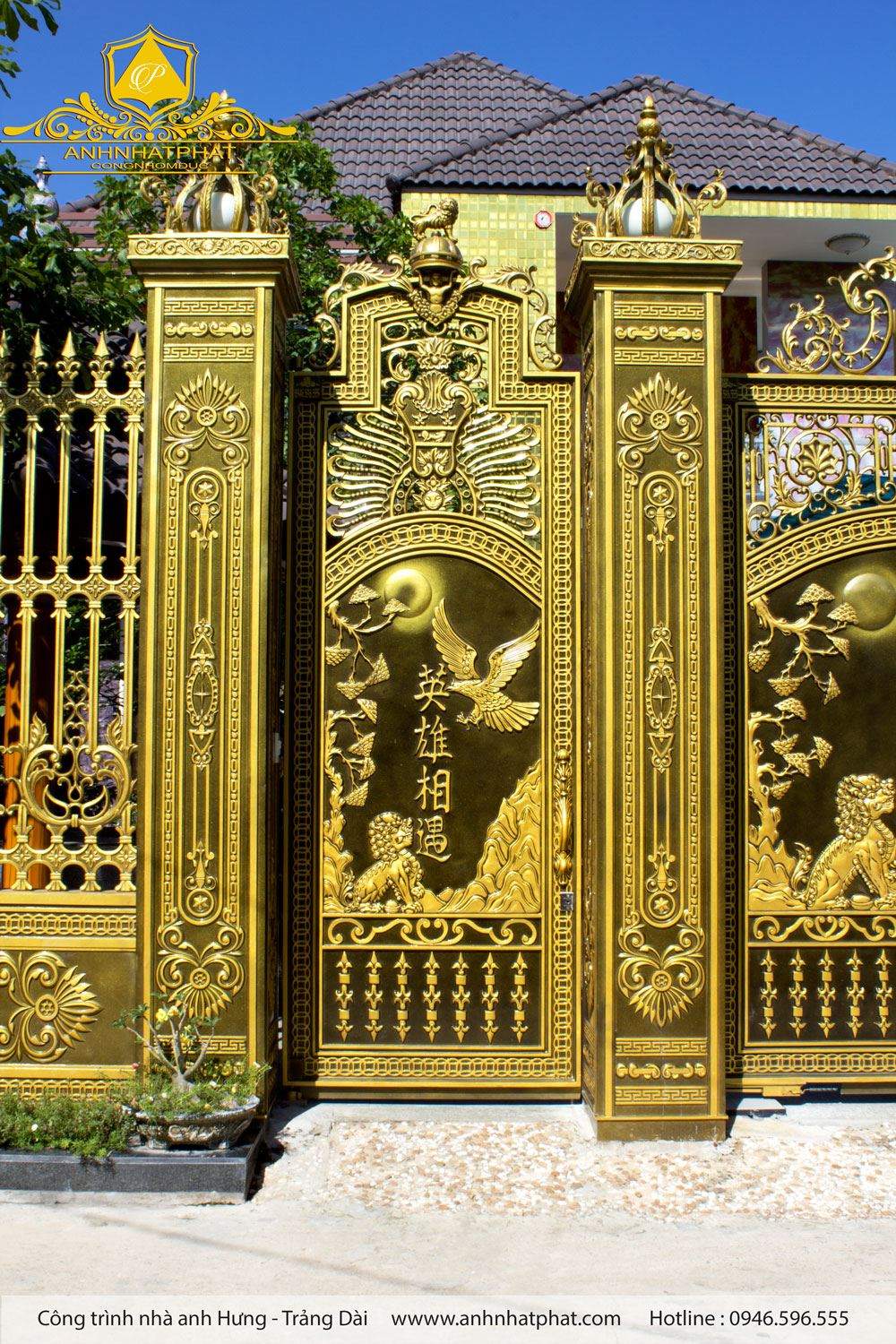 cổng nhôm đúc đẹp