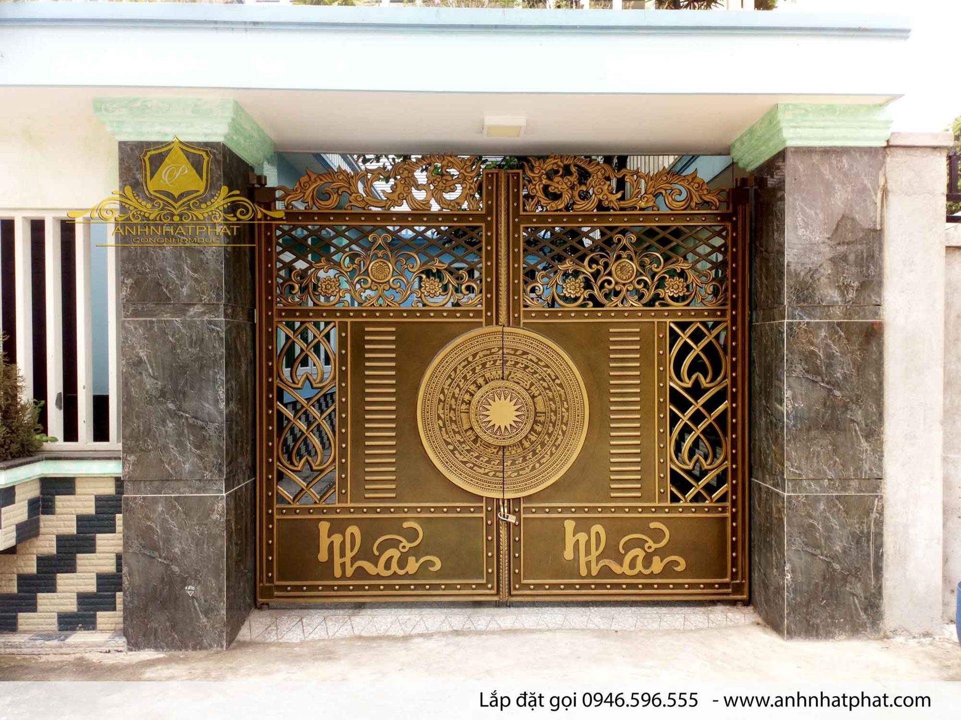 cổng nhôm đúc Biên Hòa
