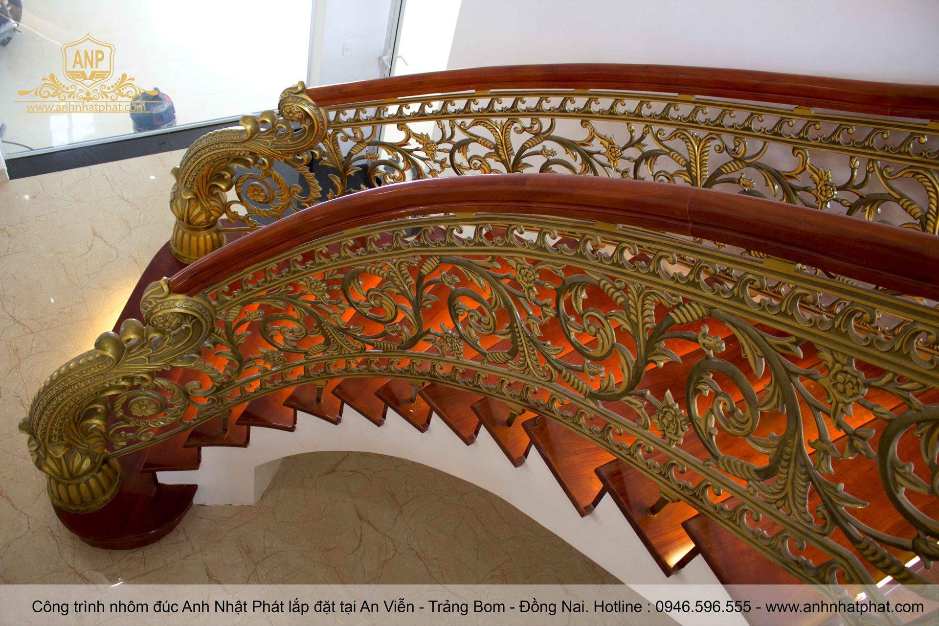 cầu thang nhôm đúc